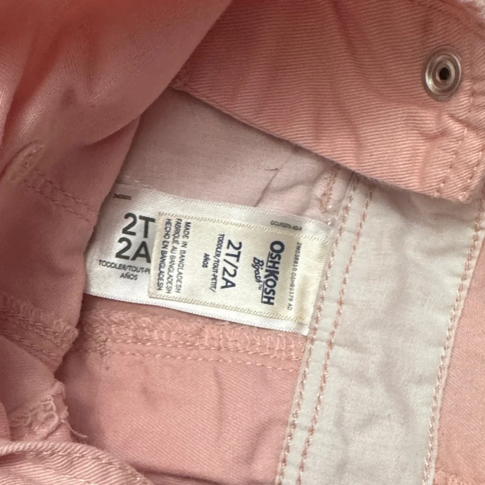 OshKosh B'gosh Light Pink Heart Overalls